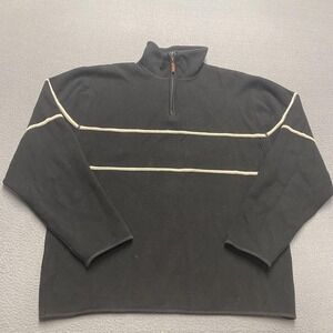 Pendleton Sweater‎ Mens Medium Half Zip Pullover Stripe Outdoors Casual